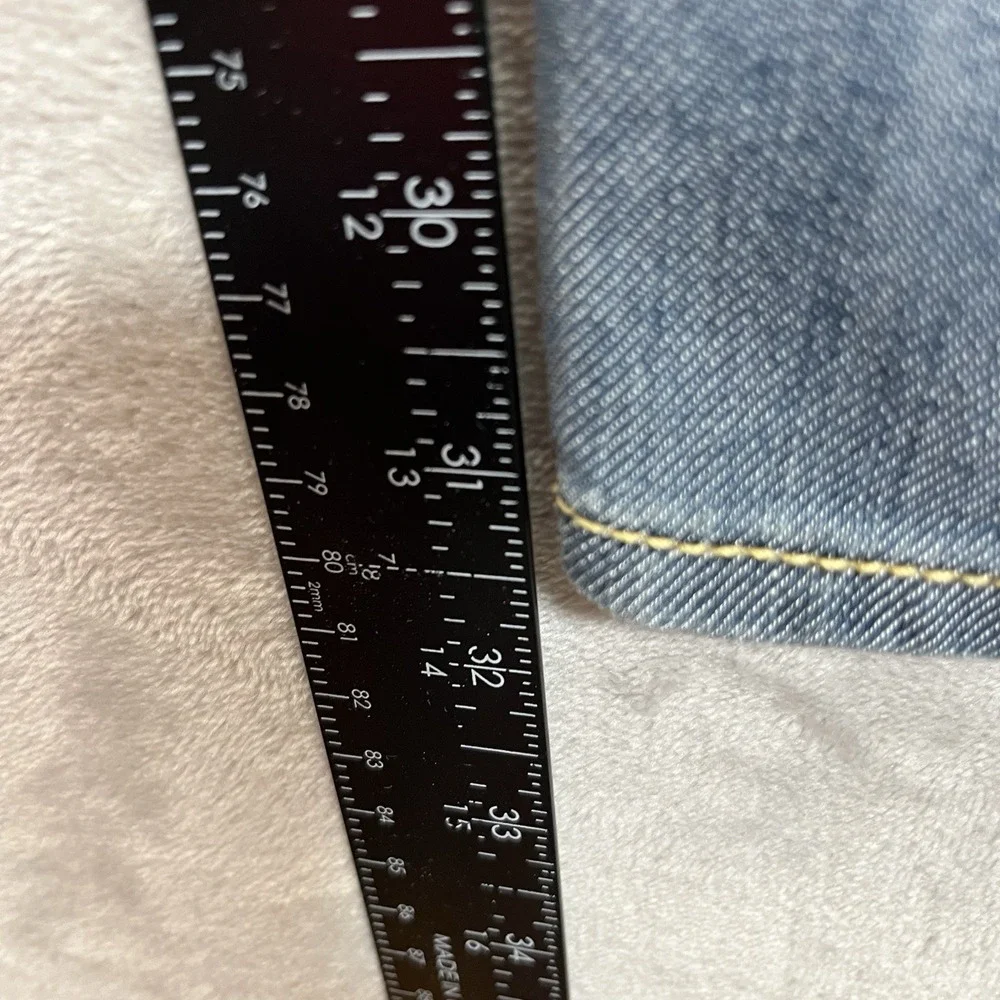 Levis 514 Straight Jeans Mens 36x32 Blue Flap Pocket Medium Wash Denim